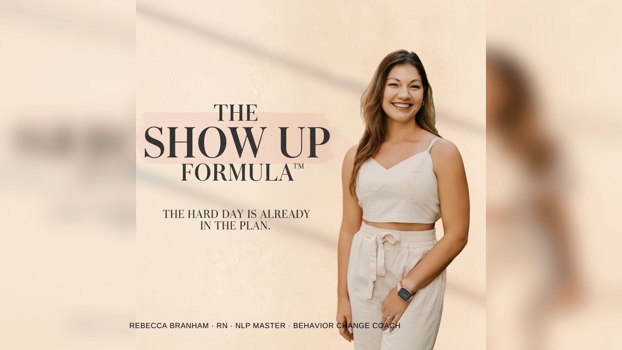 The Show Up Formula course on a laptop and phone