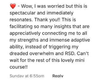 Student comment: spectacular and immediately resonates